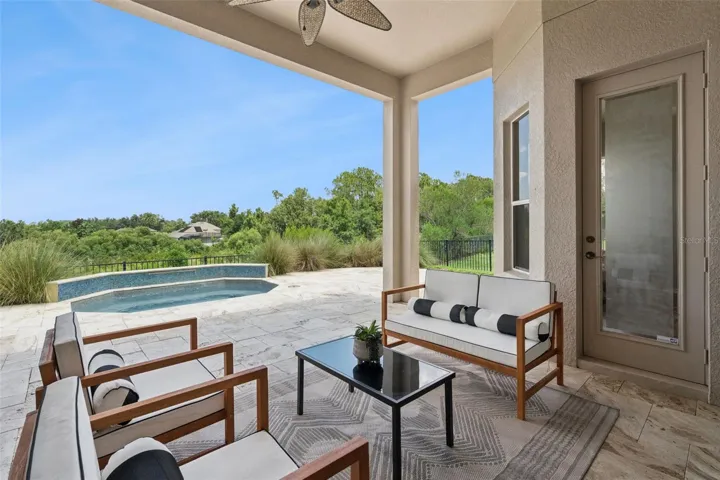 Covered Back Patio on Plunge Pool Deck
