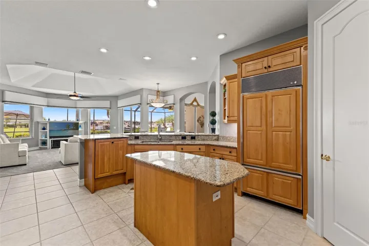 Kitchen with top of the line appliances