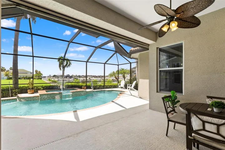 Lanai with screened pool enclosure