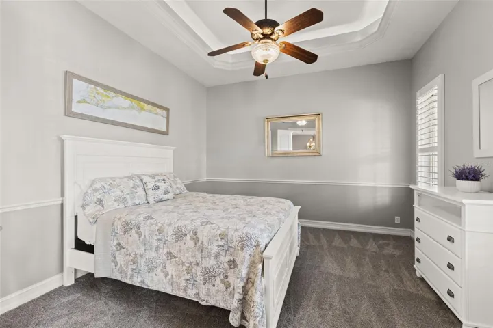 Front Bedroom/Flex Room off entry with Double Door entry (Bedroom 4) and Plantation Shutters