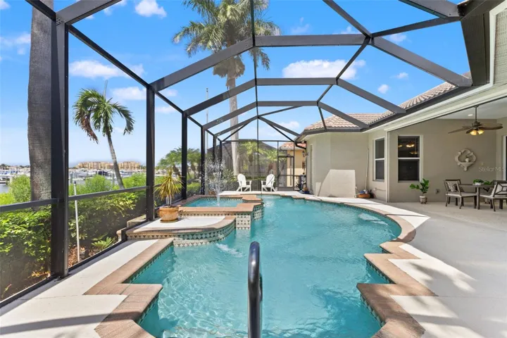 Heated Pool with pop up self cleaning system