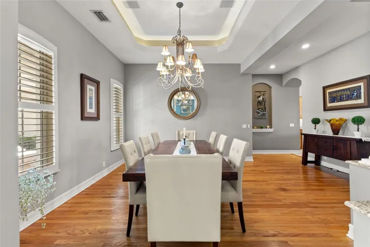 Dining Room with Plantation Shutters