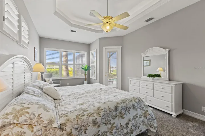 Primary Bedroom with plantation shutters