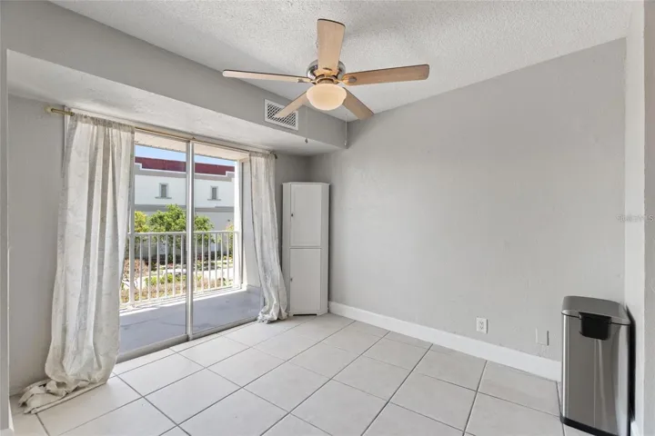 living space/ dining room toward balcony
