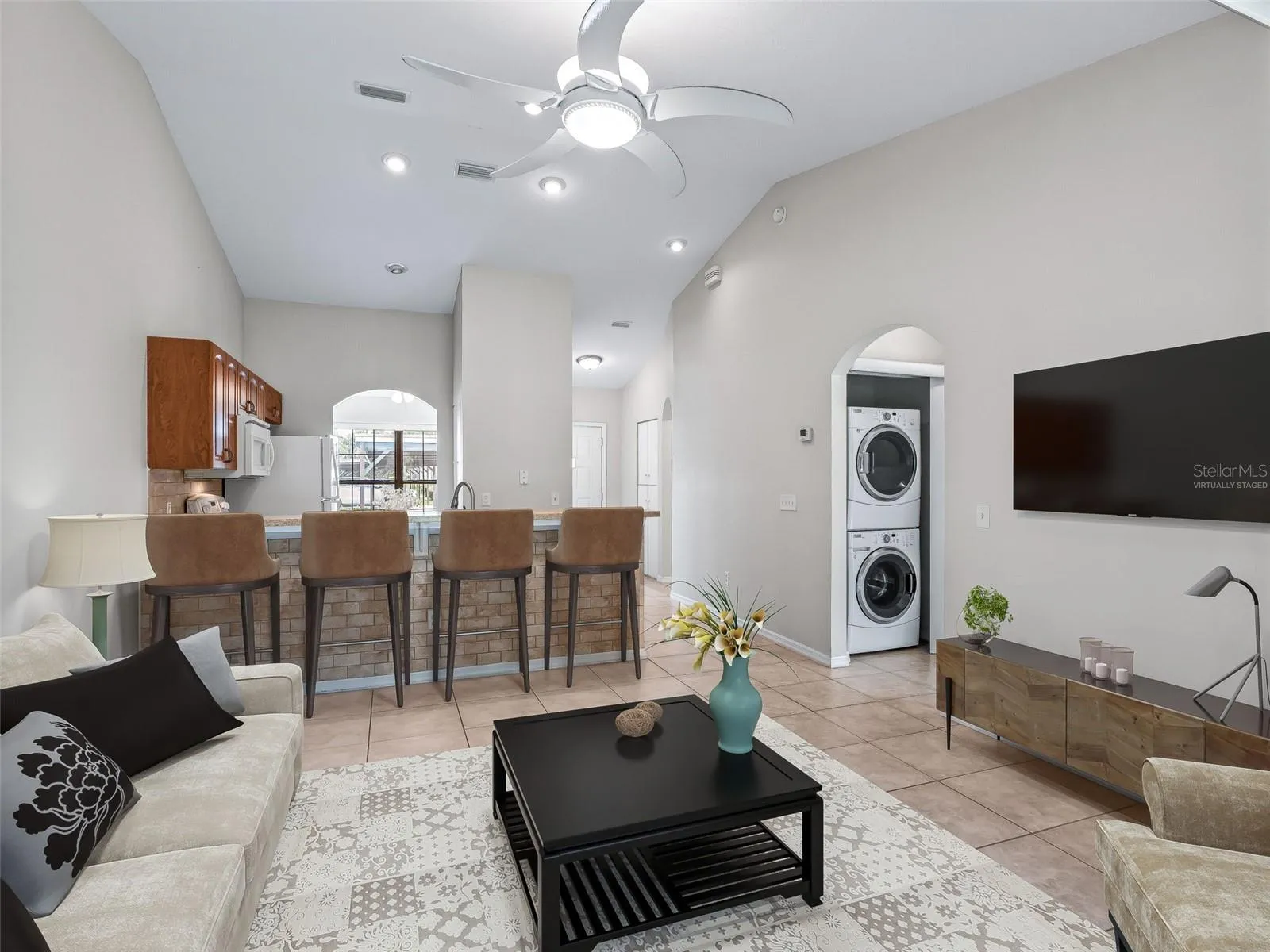 Virtually Staged Living Room