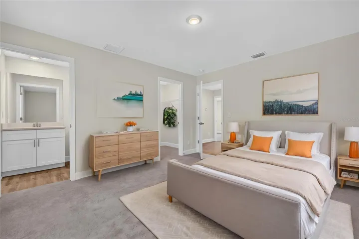 Staged Guest suite