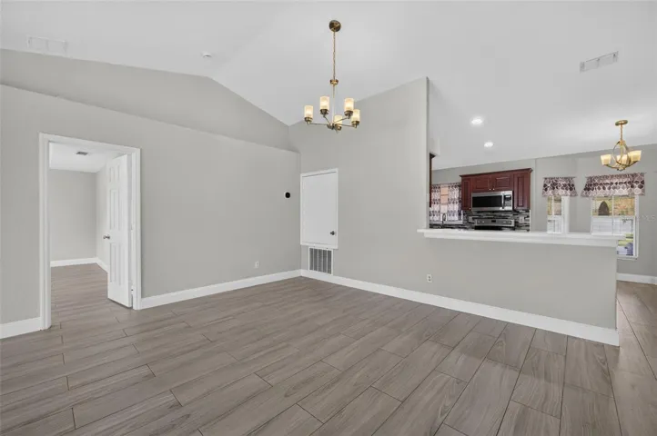 Dining area of great room