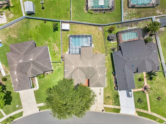 Aerial view of home