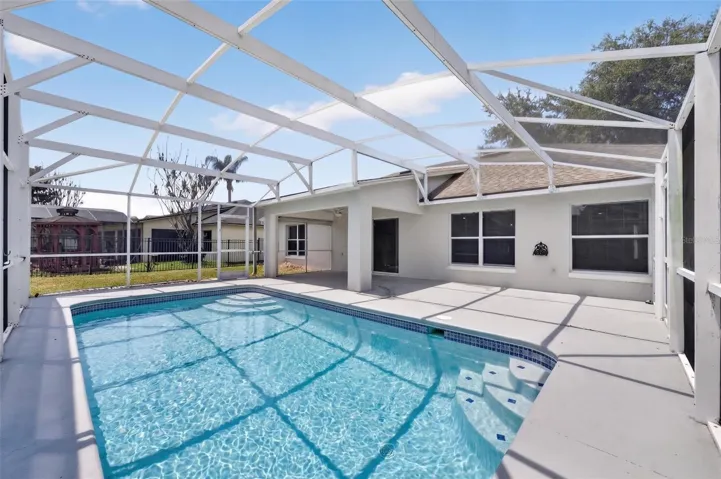 Rear view of Swimming pool