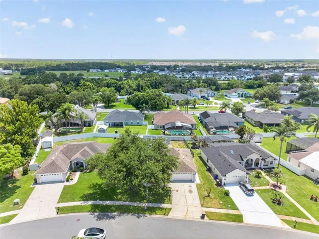 Aerial view of the community