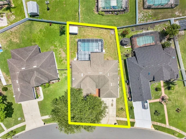 Aerial view of property