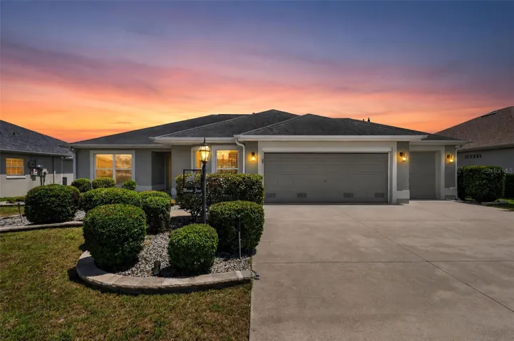 Twilight Front Elevation