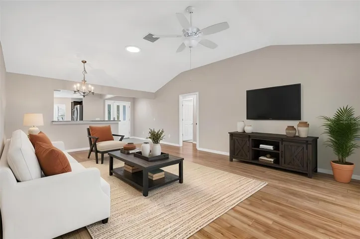 Living and Dining Rooms - Virtually Staged