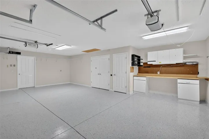 Expansive 669sf Two Car + Golf Cart Garage!