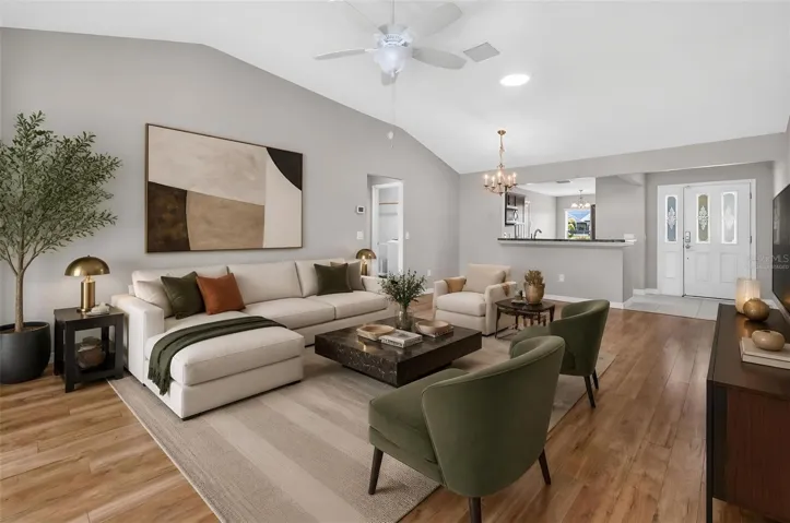Living and Dining Rooms - Virtually Staged