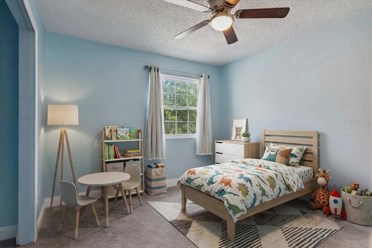 Virtually Staged Guest Bedroom with En-suite bath and walk-in Closet