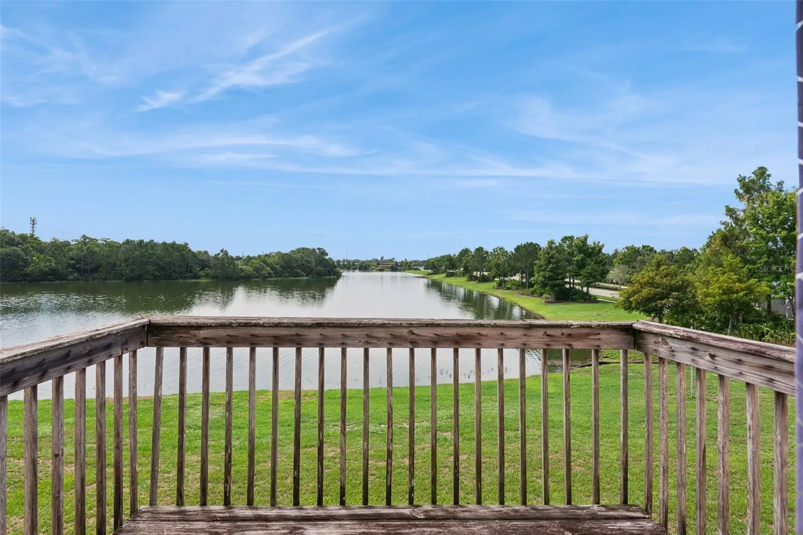 Second Floor Patio with view to the pond