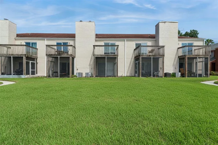Rear view of Townhomes