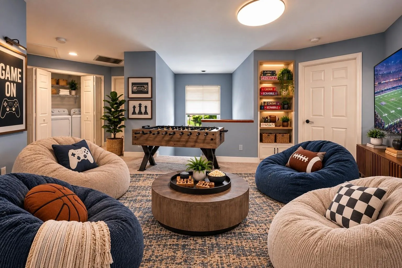 Virtually staged Loft