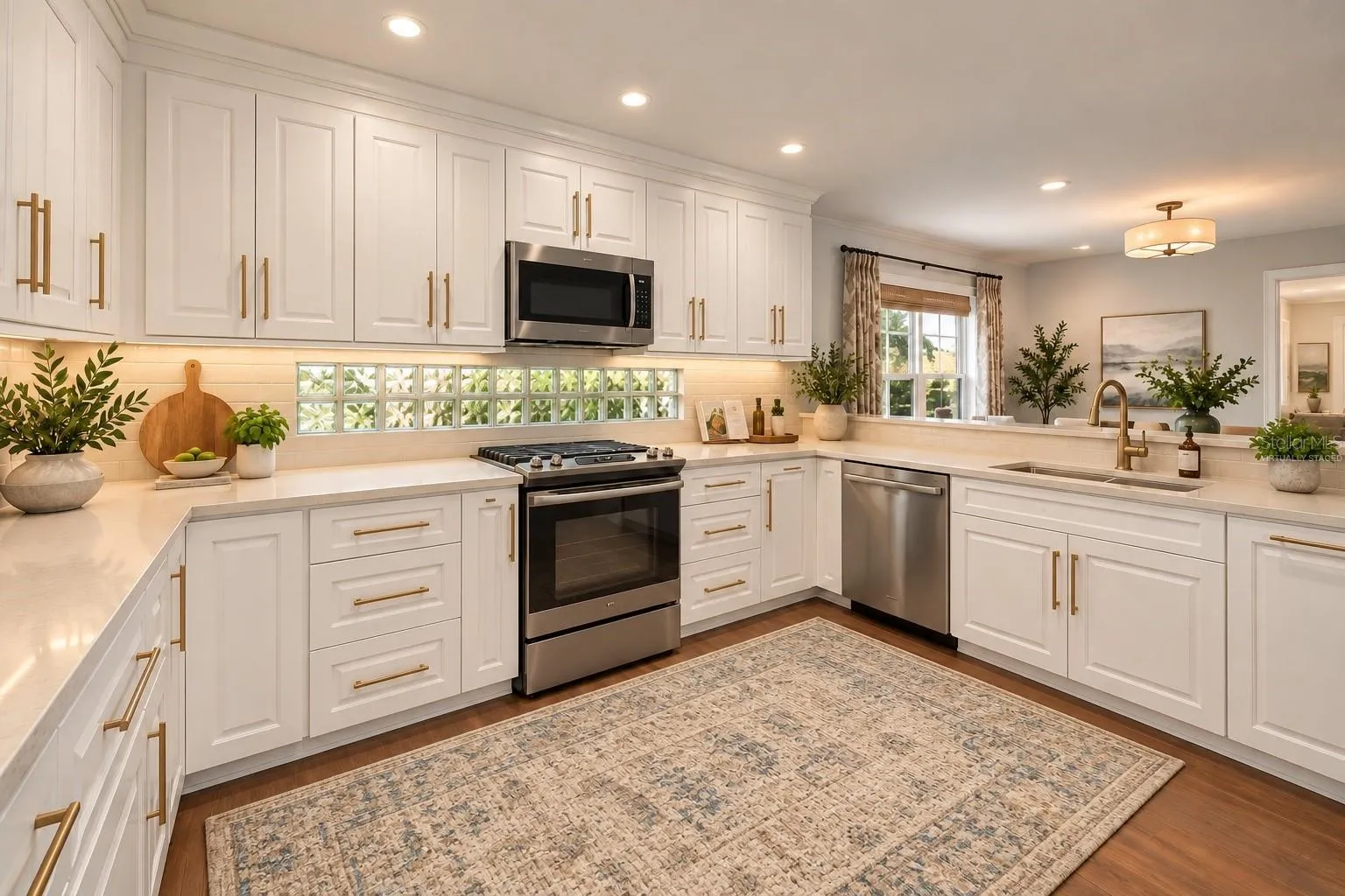 Virtually staged Kitchen