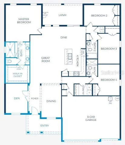 Floor Plan- Model home - actual features may vary.