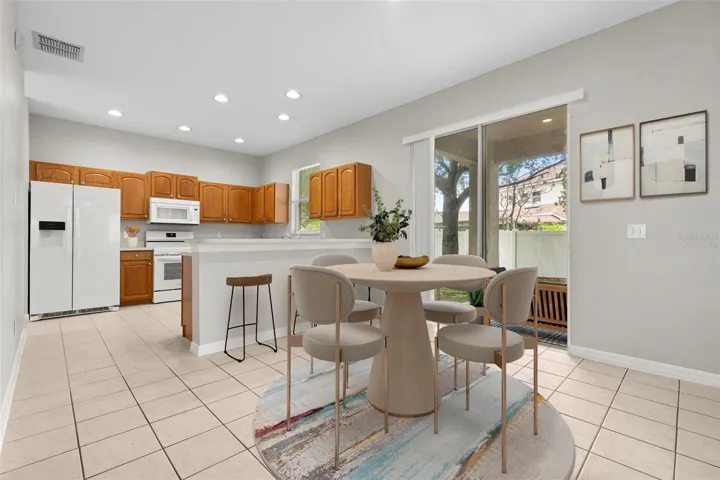 Kitchen + Dinette (Virtually Staged)