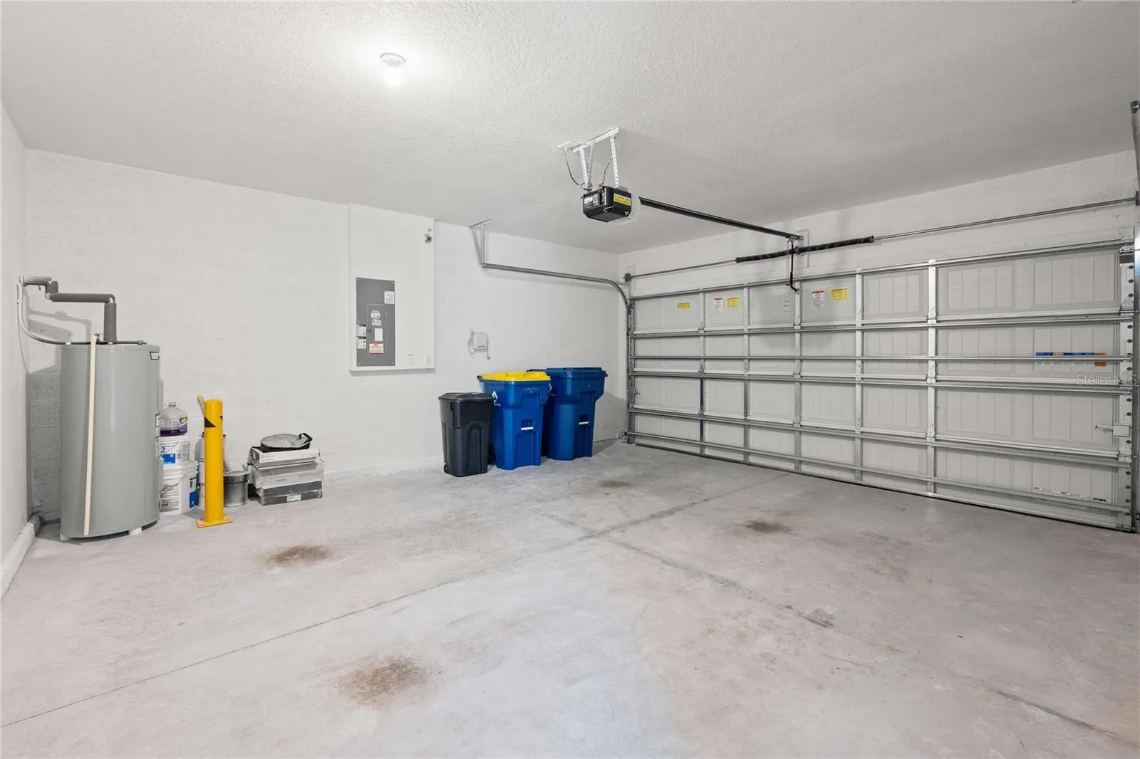 The garage is 18 x 19 and has an EV charger!