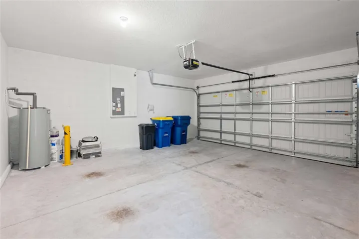 The garage is 18 x 19 and has an EV charger!