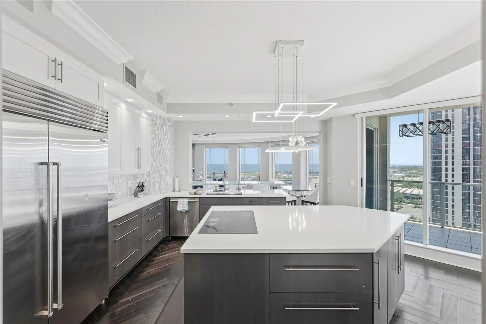Upgraded appliances and custom cabinetry