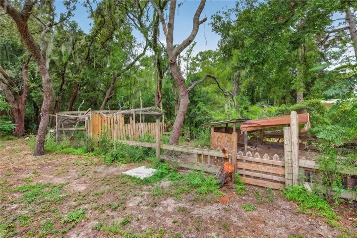 chicken and pig coops