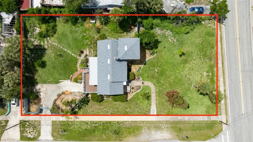 Overview 100' by 191' corner lot