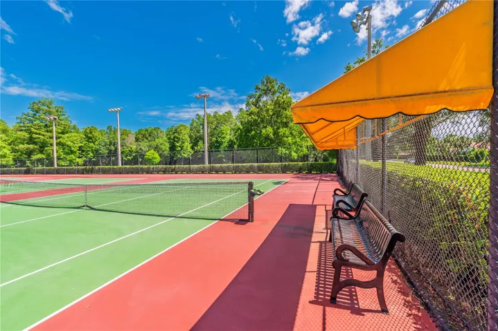 Tennis and pickleball courts.
