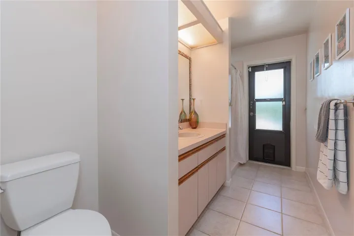 Bedroom 3 is also a pool bathroom.