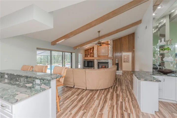 Open floor plan.