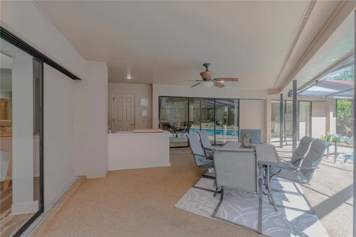 Covered lanai.