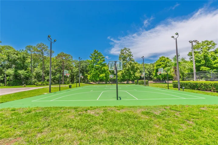 Basketball ball courts.