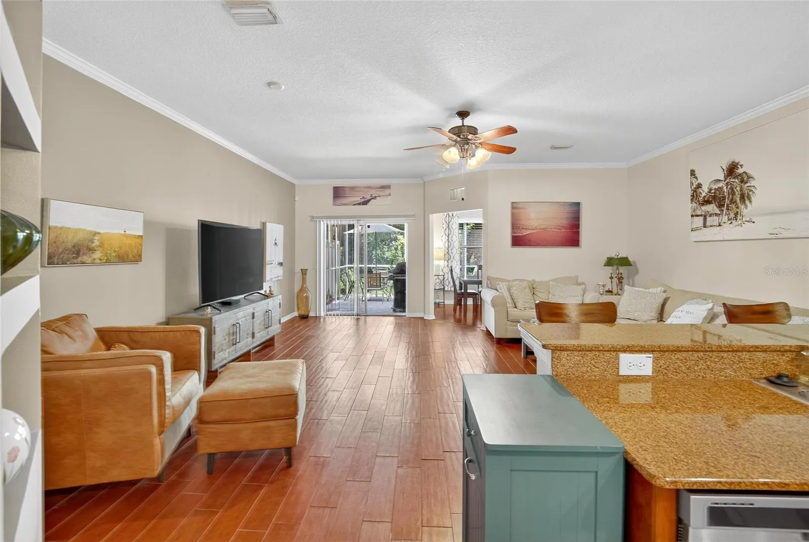 Living Room - View 3 - toward Dining Room & Lanai