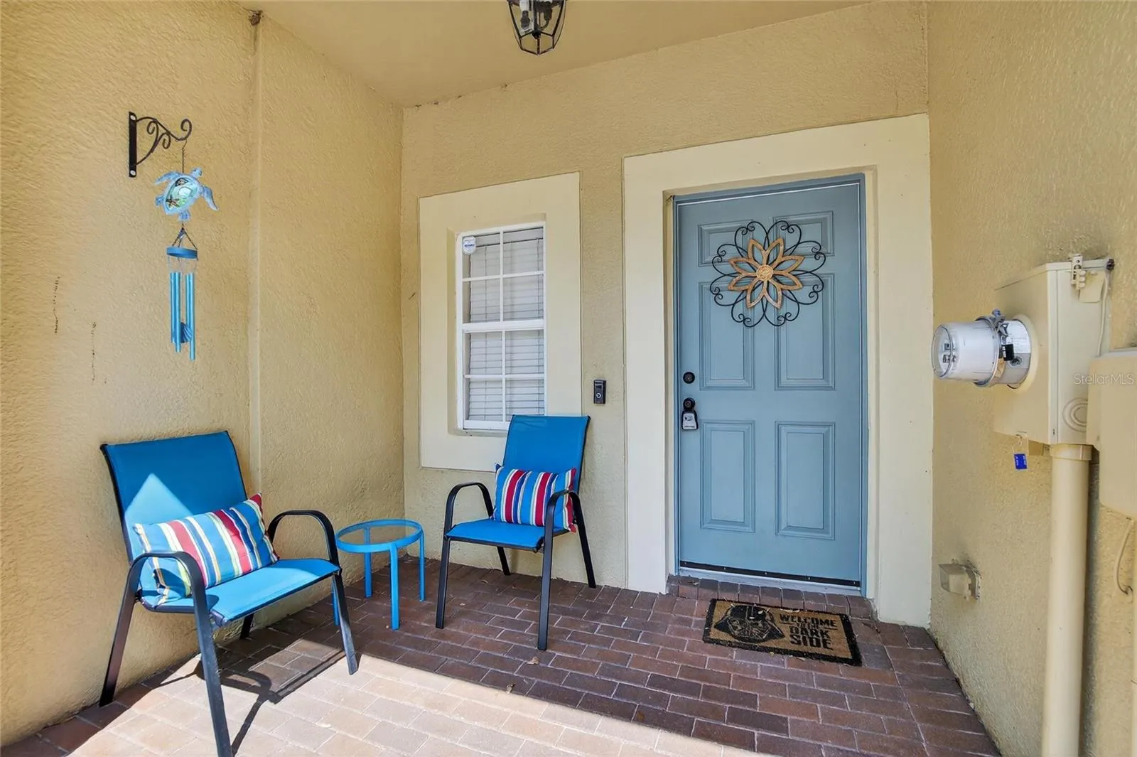 Close Up View of Front of Townhome