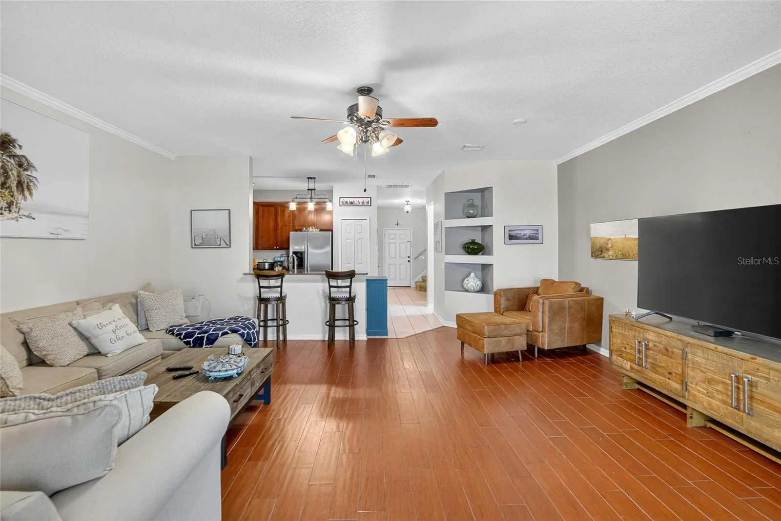 Living Room with View into Kitchen
