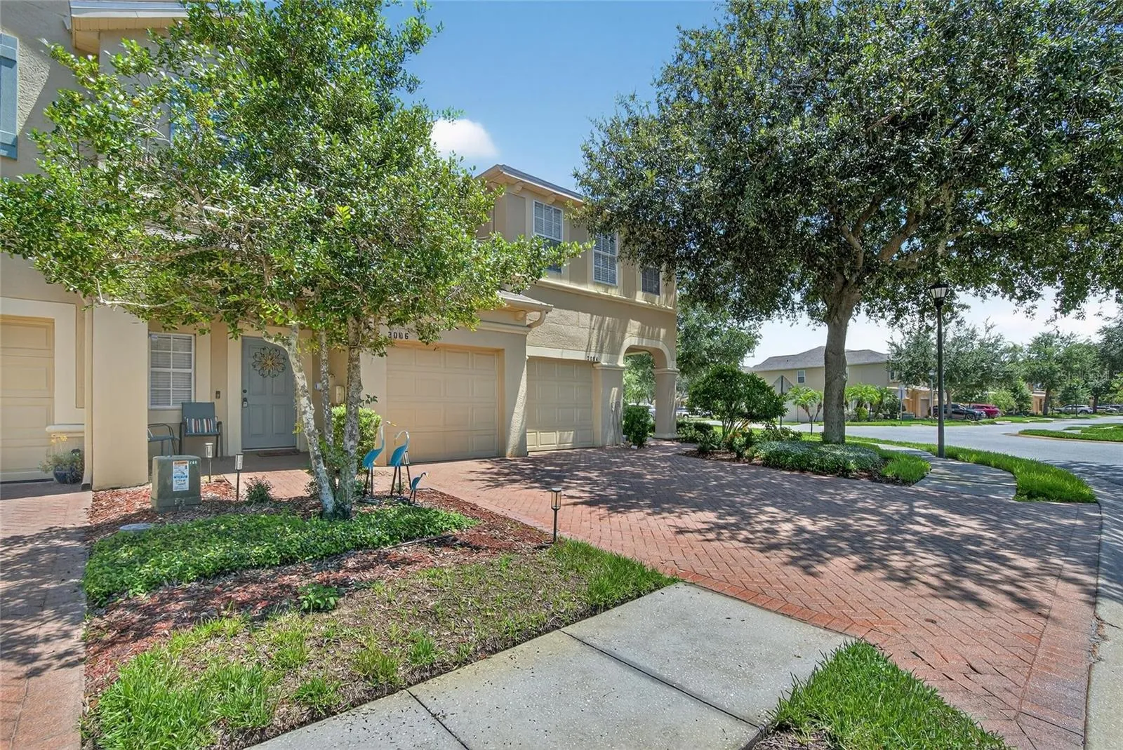 Front Left View of Townhome with Garage 2