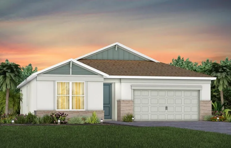 Exterior Design. Artistic rendering for this new construction home. Pictures are for illustrative purposes only. Elevations, colors and options may vary.