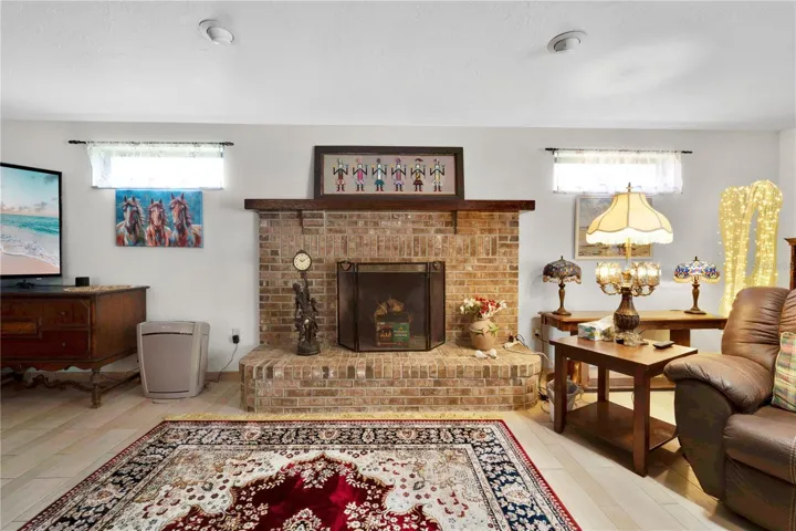 Wood-Burning Fireplace
