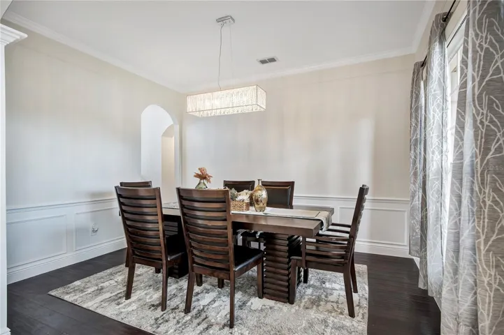 Formal dining area