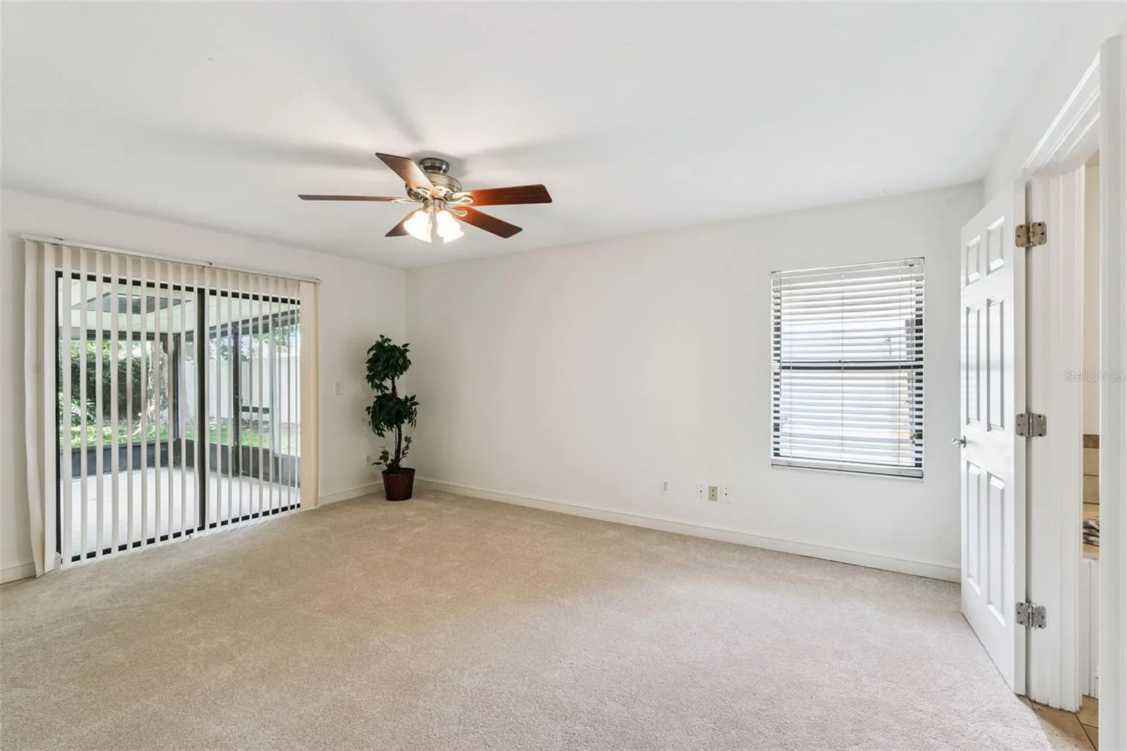 Primary Bedroom with Sliding Glass Doors