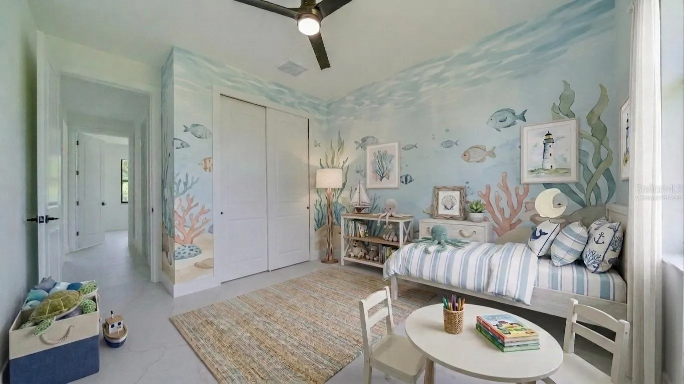 Back Guest Bedroom virtually staged