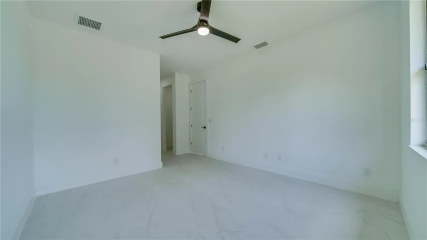 View looking at the entrance to the room.