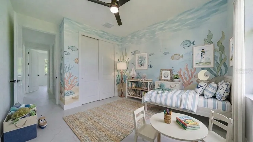 Back Guest Bedroom virtually staged