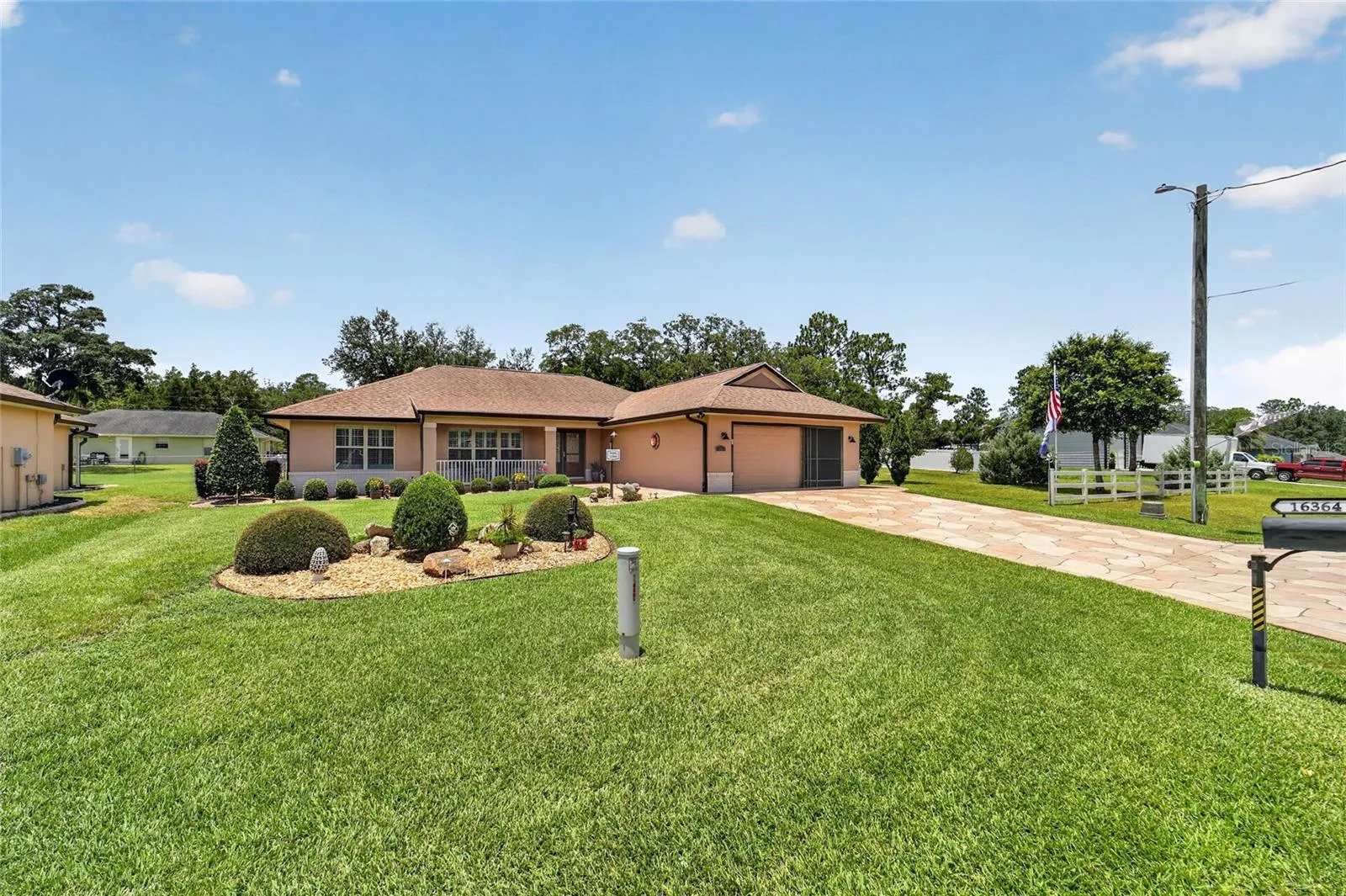 Full view of front toward house and extra lot