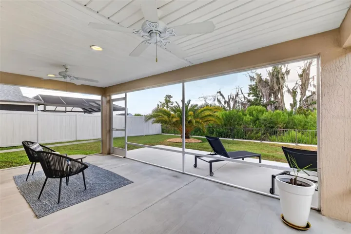Lanai and Rear Patio with Serene PRIVATE Preserve Views!