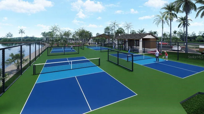 Pickle Ball Courts-Conceptual artist rendering